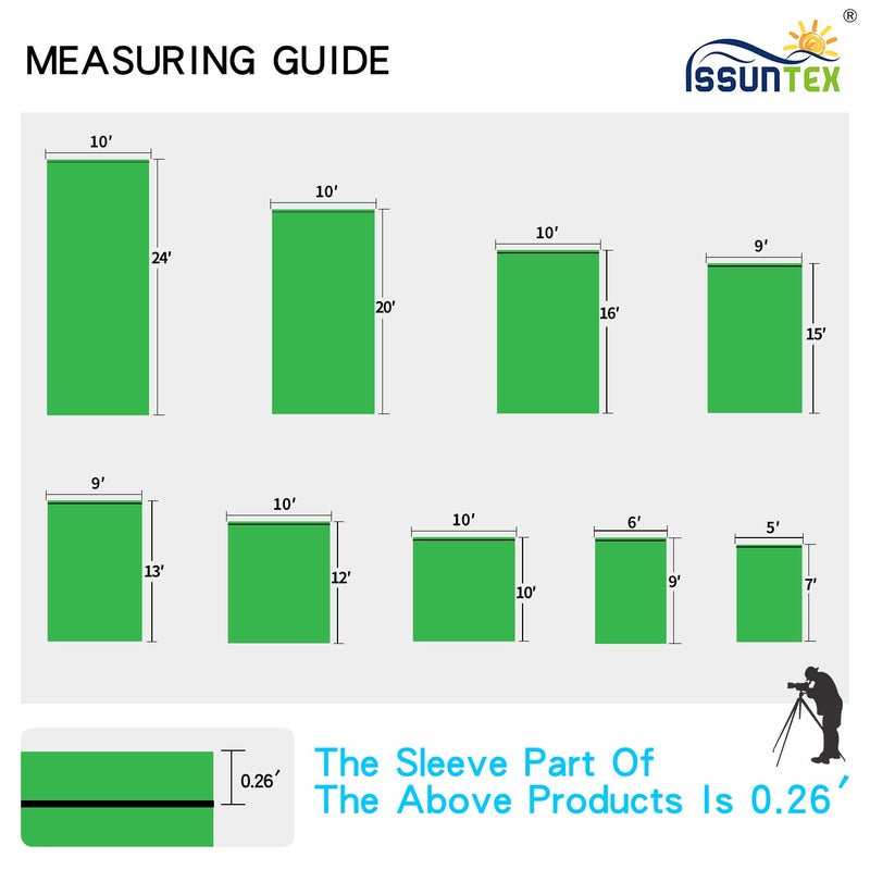 ISSUNTEX 10X10 ft/3X3 Meters Background Photo Backdrop, Photo Studio, Collapsible High Density Screen for Video Photography and Television-Green - Image 5